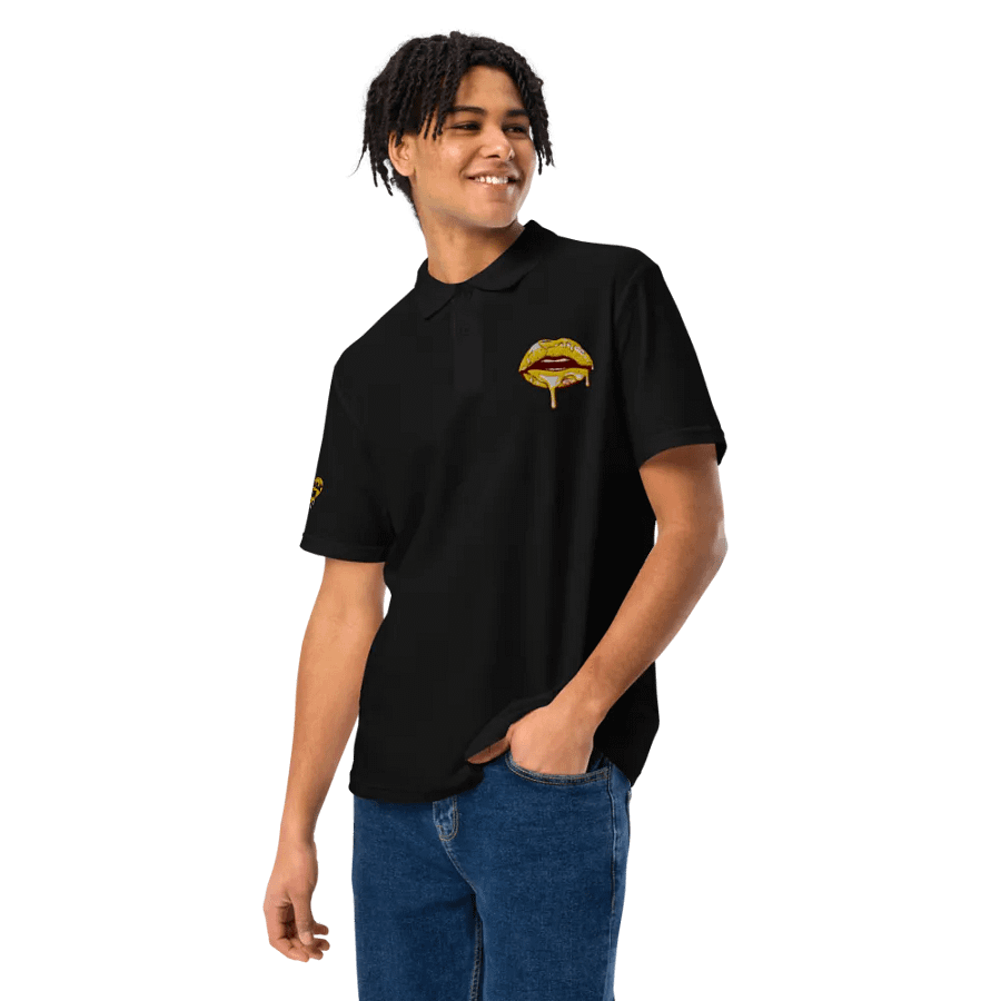 UNISEX HOT BOX FAM JFLOW LIP DRIP EMOTE POLO product image (12)