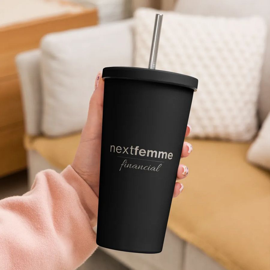 Insulated Tumbler Collection with Straw in Taupe Logotype product image (8)