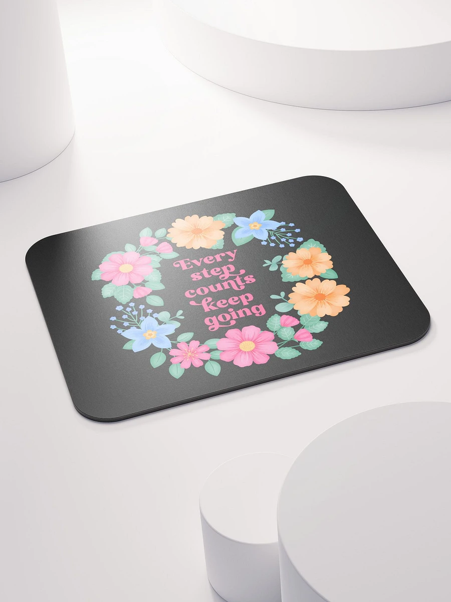 Every step counts keep going - Mouse Pad Black product image (4)