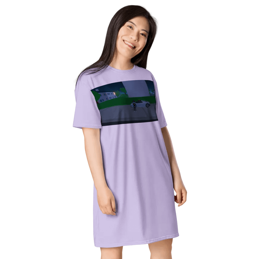 Váy thun in toàn thân/Full body printed T-shirt dress product image (4)