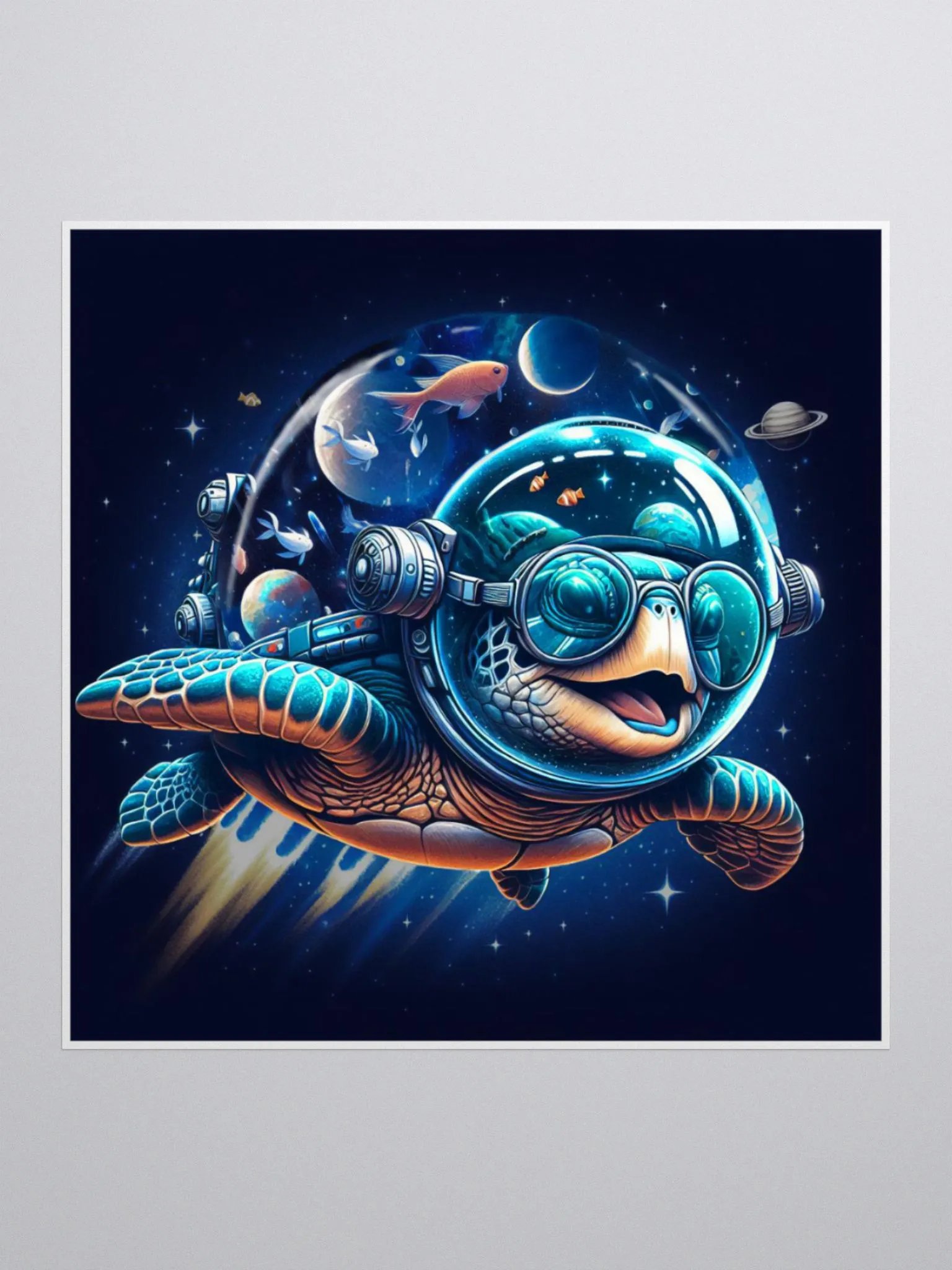 RamJet's Groovy Space Turtle Sticker product image (1)