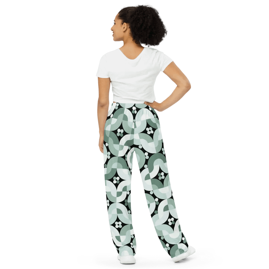 BUIII Retro Harmony: Mint Oasis Wide-Leg Pants product image (3)