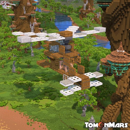 Wookiee Ornithopter Fluttercraft Minecraft Star Wars design (1:1)

Built on The Bakery @bakery_builders
Server IP: play.baker...