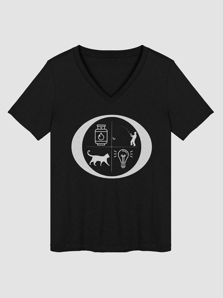 GASFISHING CATLIGHTING V NECK TEE product image (1)
