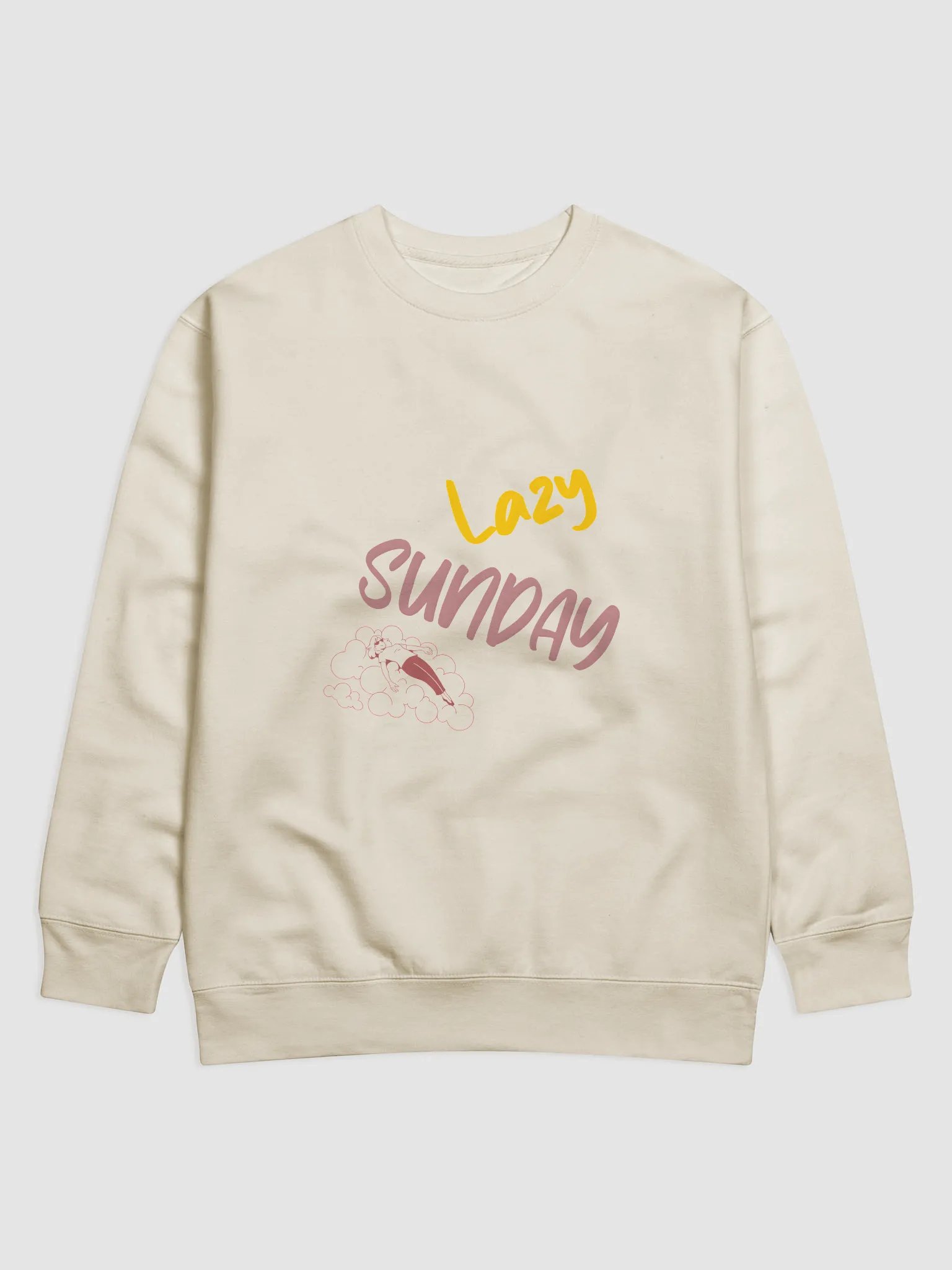Lazy Sunday Illustrated Premium Sweatshirt product image (1)