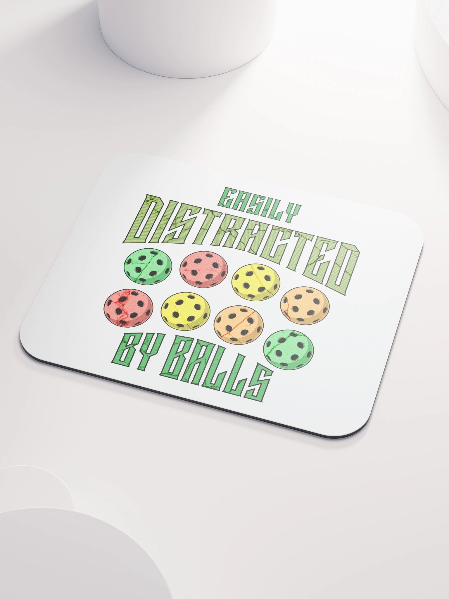 Easily Distracted By Balls Pickleball Mouse Pad product image (3)