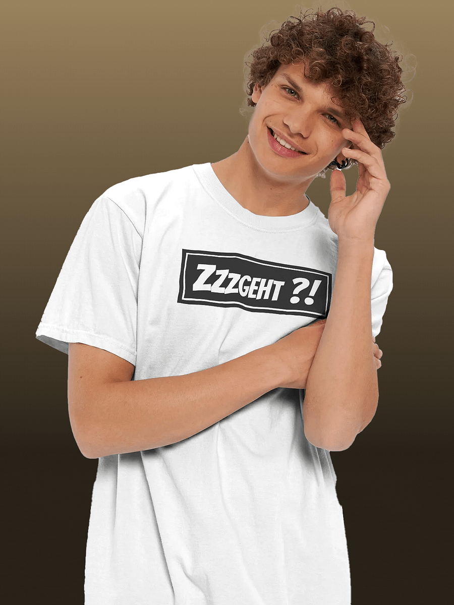 "Zzzgeht ?!" White Shirt product image (3)
