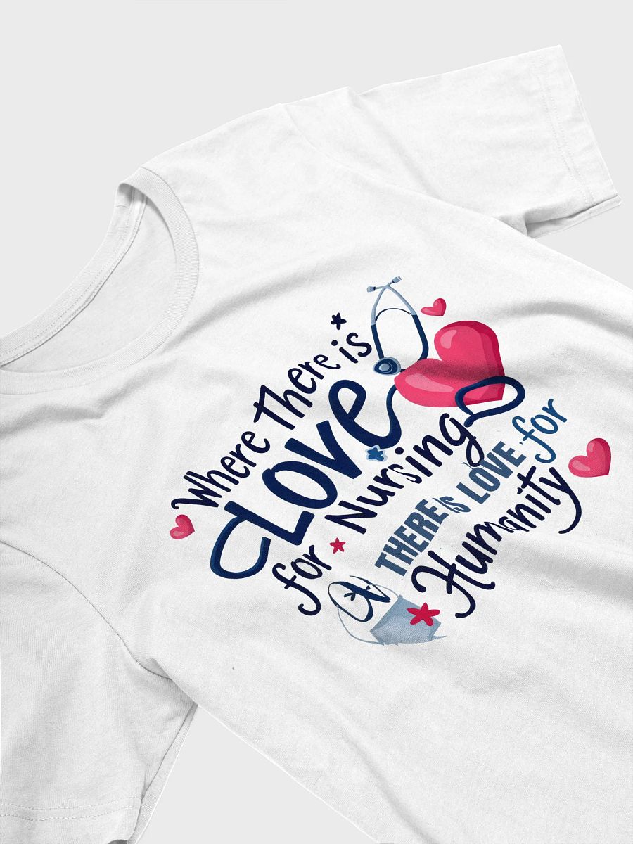 Love for Nursing Heart Stethoscope T-Shirt product image (3)