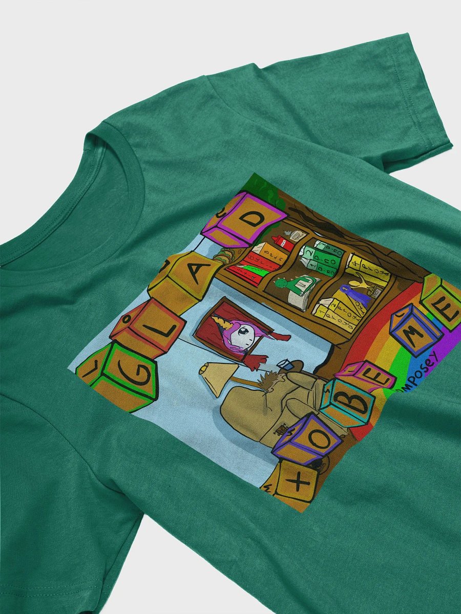 Glad To Be Me green tee product image (3)