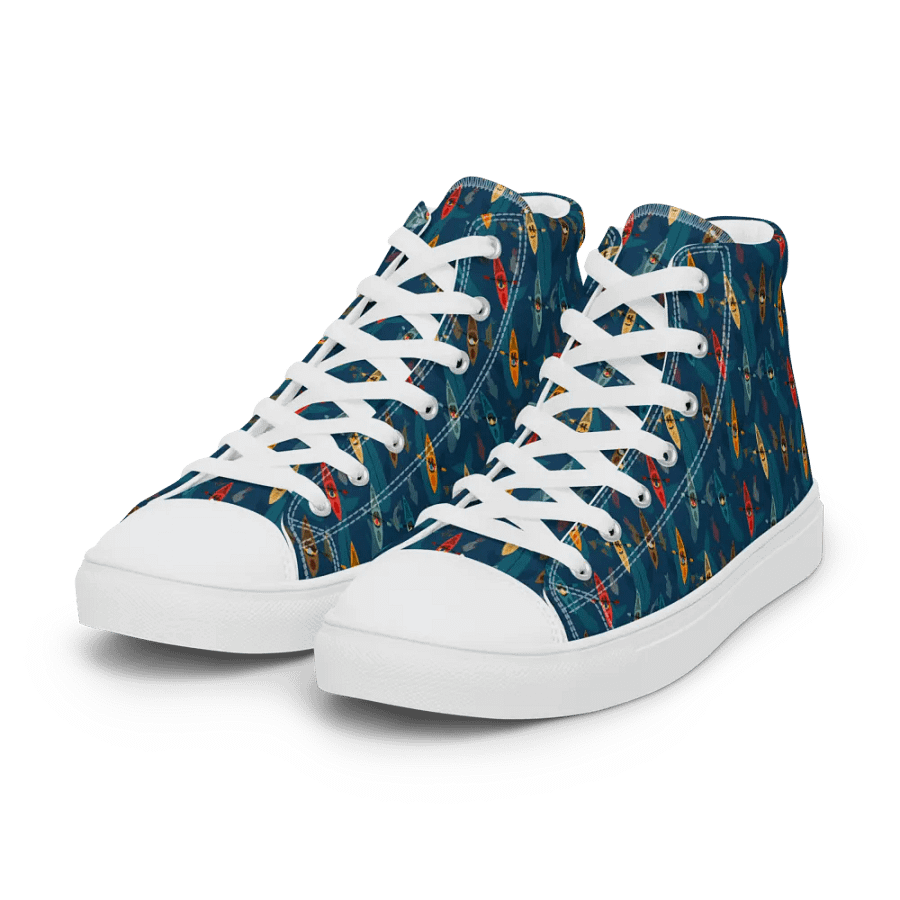 Underwater Surprise - Women High Top Canvas Shoes product image (10)