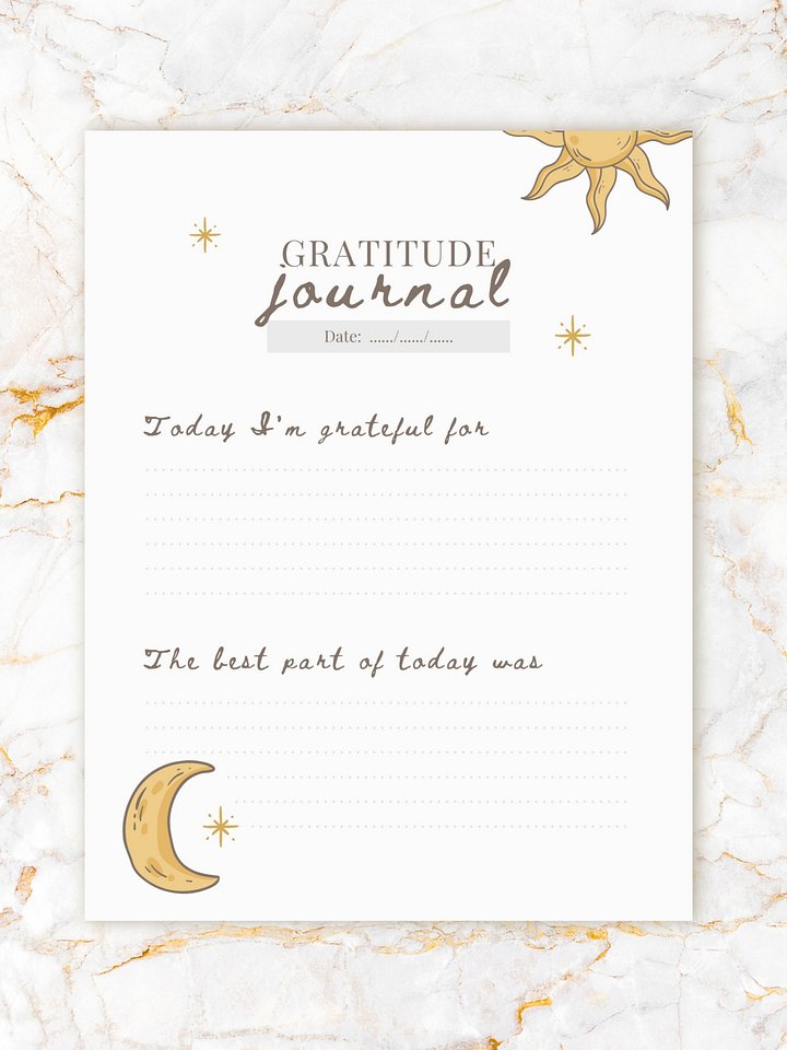 Gratitude Journal Page product image (1)