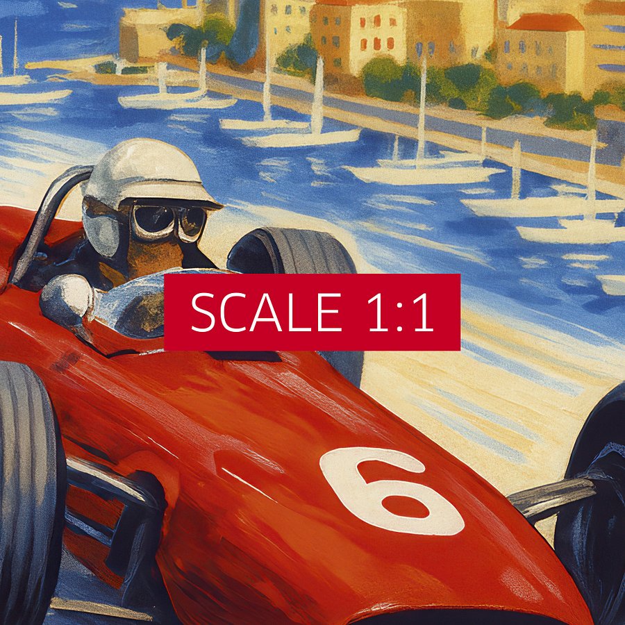 Monaco Vintage F1 Grand Prix 1967 Art Poster — Auto Racing Wall Art, Formula 1 Print product image (4)