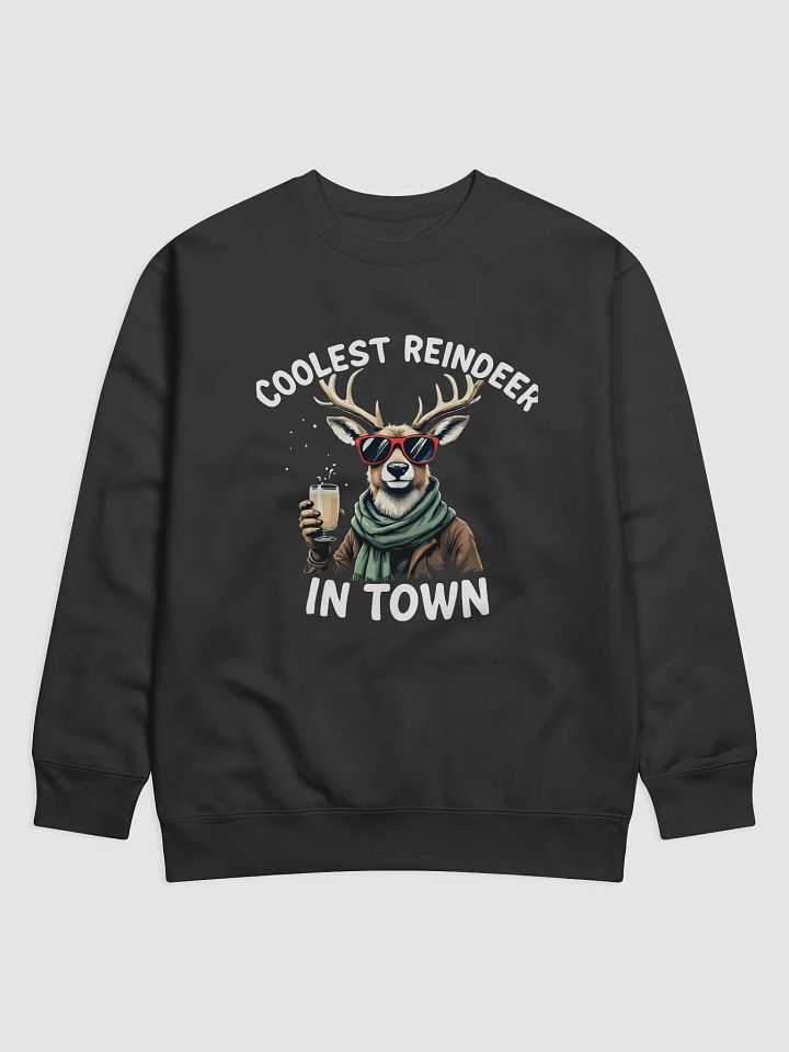 Coolest Reindeer In Town Premium Cotton Sweatshirt product image (1)