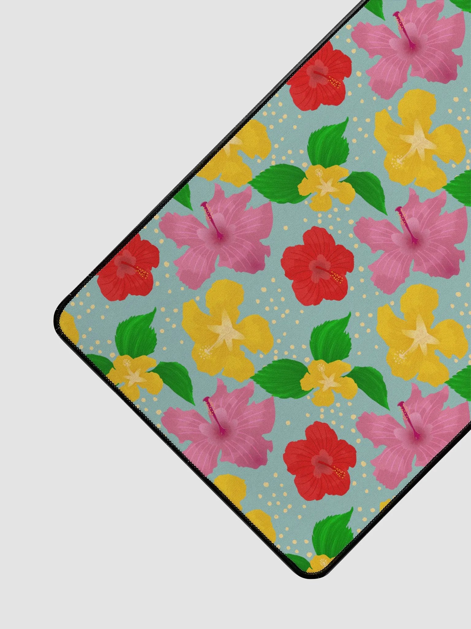 Hibiscus Flowers Pattern Desk Mat product image (3)