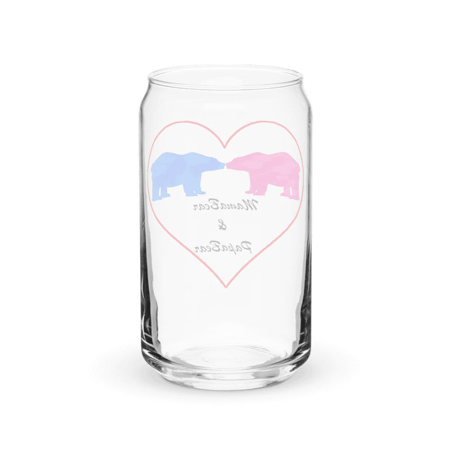 Mama & Papa Bear Can-Shaped Glass product image (8)