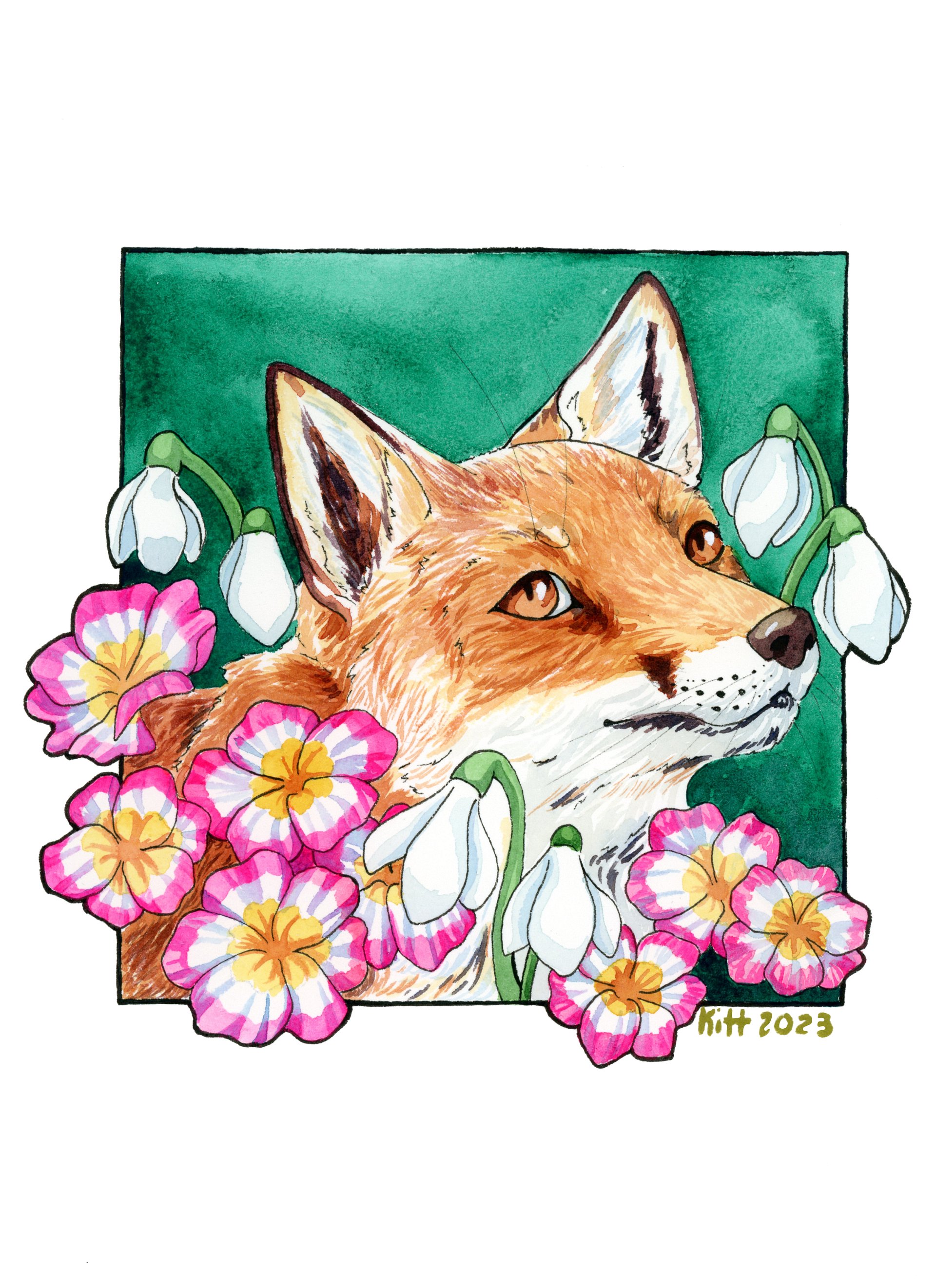 Primrose Fox 8.5x11 Print product image (1)