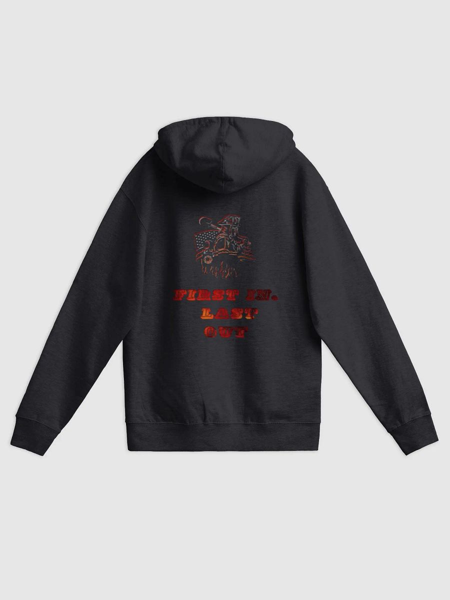 Fire Fighter Supporter Fleece Zip-Up Hoodie product image (2)