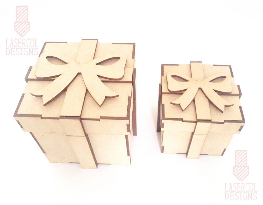 Gift Box (Two Sizes) - Laser Cut Files product image (4)
