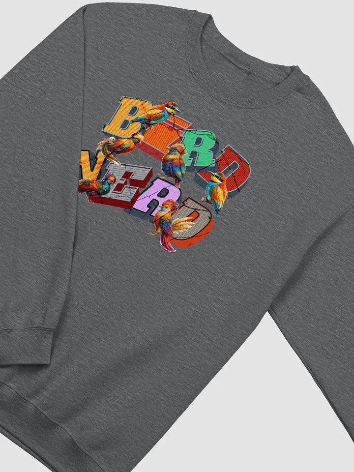 Bird Nerd Avian Typography Delight Sweatshirt product image (4)