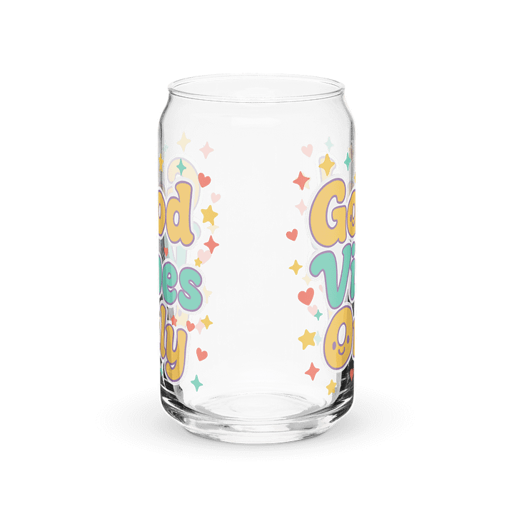 Good Vibes Only Can-Shaped Glass product image (2)
