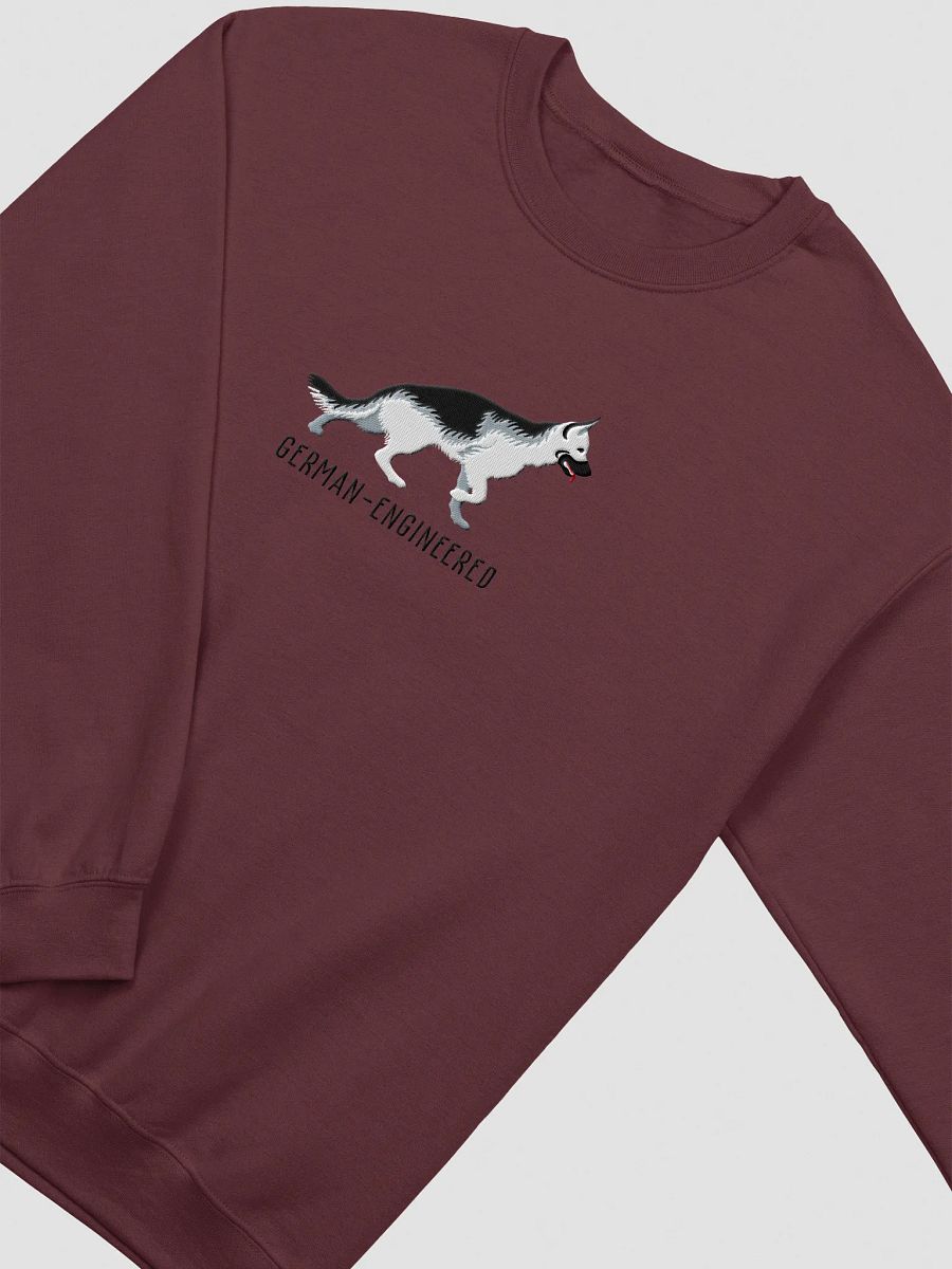 German-Engineered Sweatshirt (Embroidered) of a German Shepherd(Silver) product image (18)