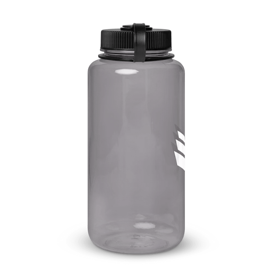 Wide Mouth Plastic Water Bottle - Charcoal product image (4)