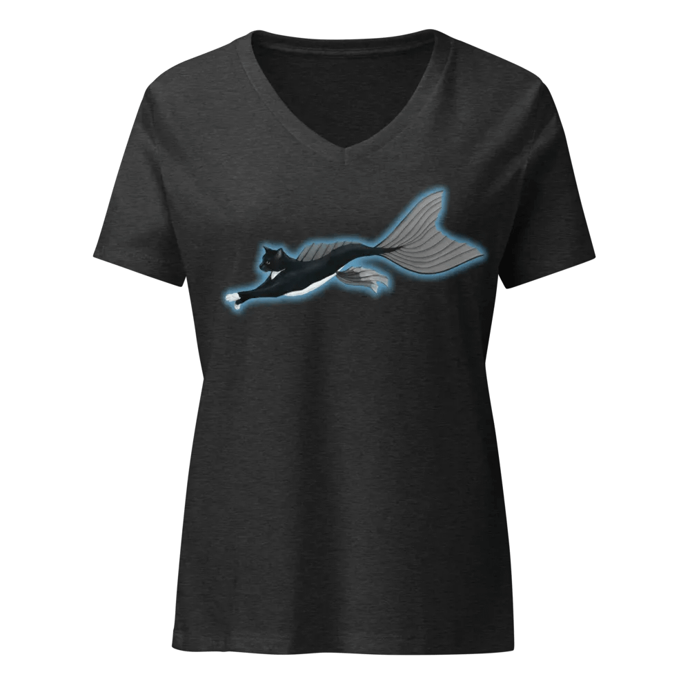 Mermeow Swimmimg V Neck product image (3)