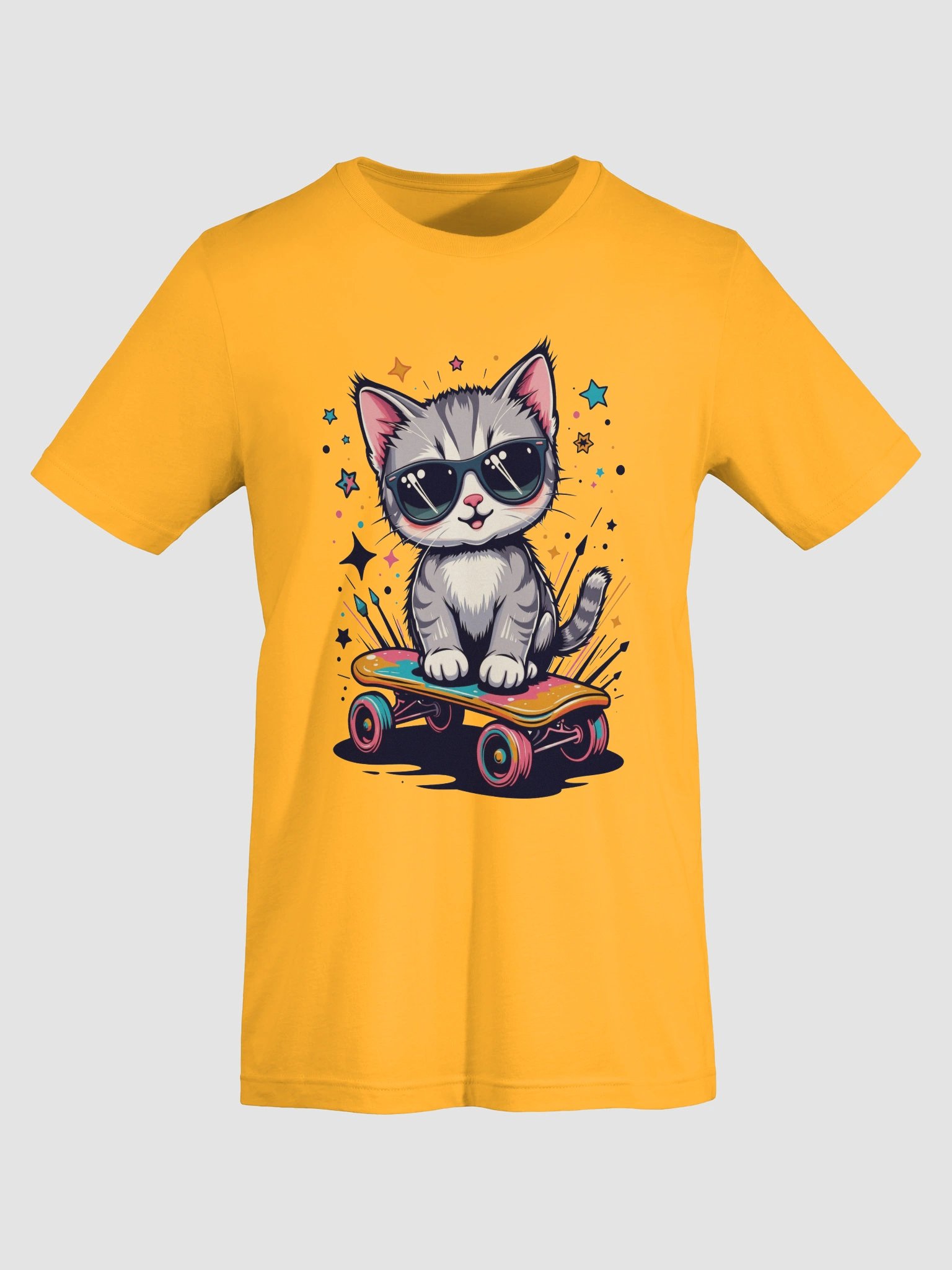 Cool Cat Skateboarder T-Shirt product image (62)