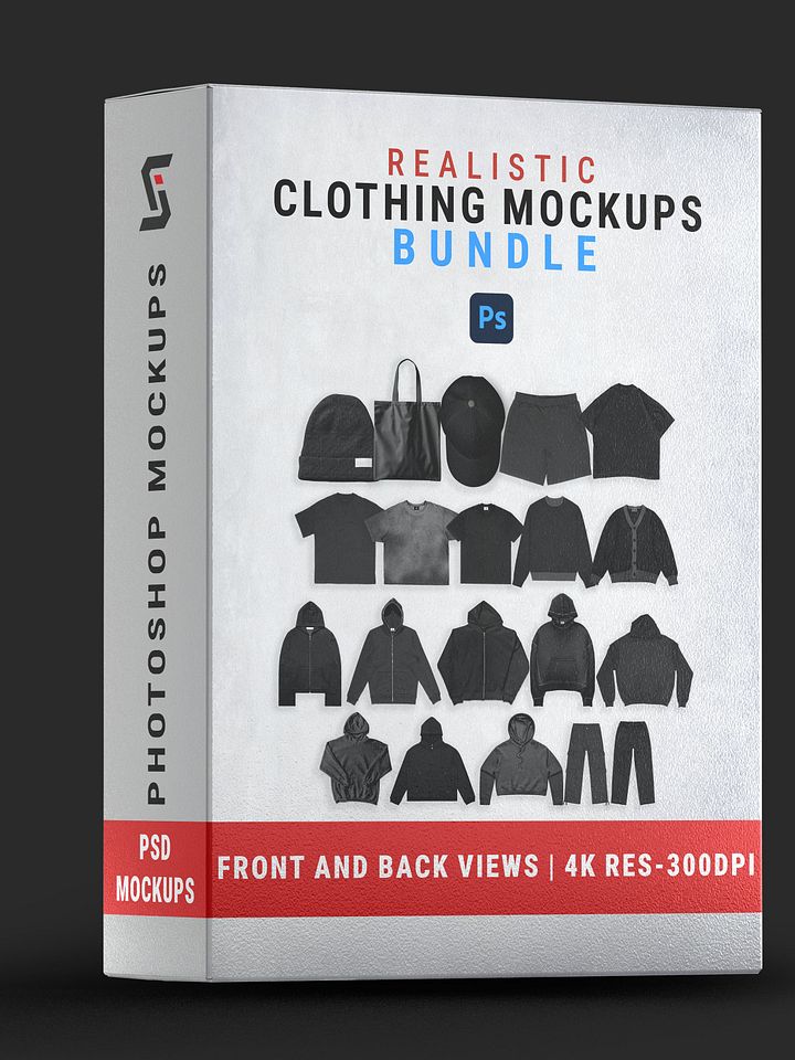 Realistic Clothing Mockups Bundle product image (1)