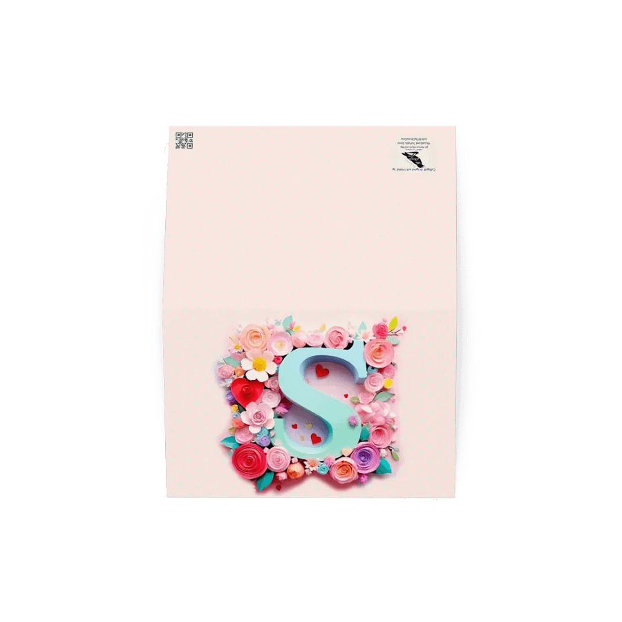 Valentine’s Monogram Letter S(4) Card product image (7)