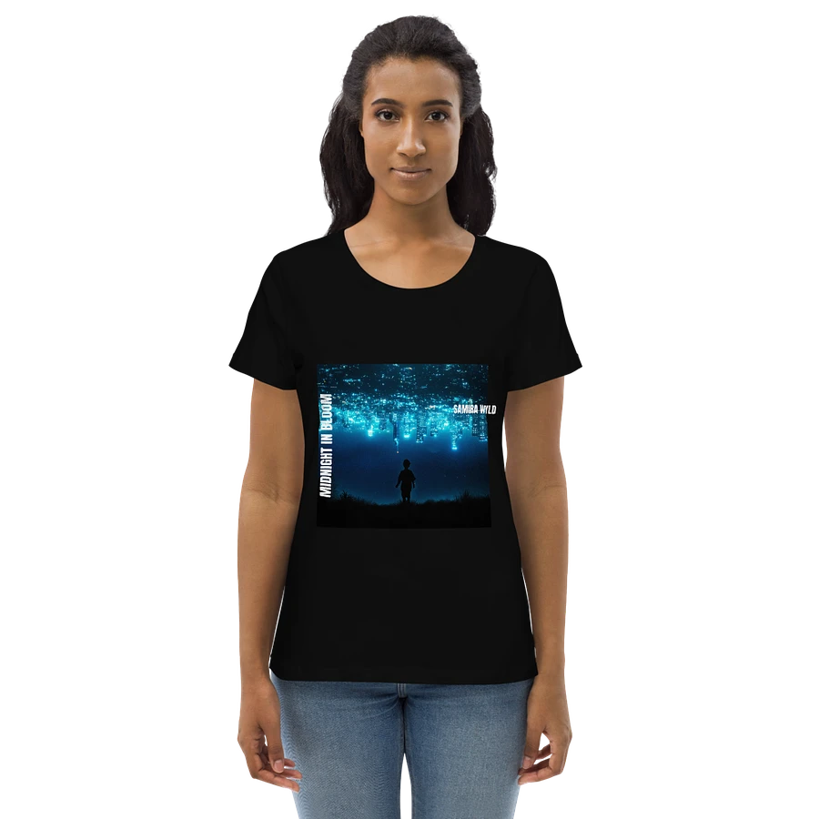 MIDNIGHT IN BLOOM (Women's fit) Organic cotton (Black) product image (2)