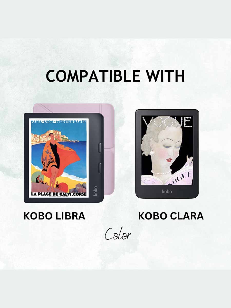 eReader Kobo Colour Vintage Vogue Art 1920s Screensaver Lock Screen for Kobo Libra and Clara product image (3)