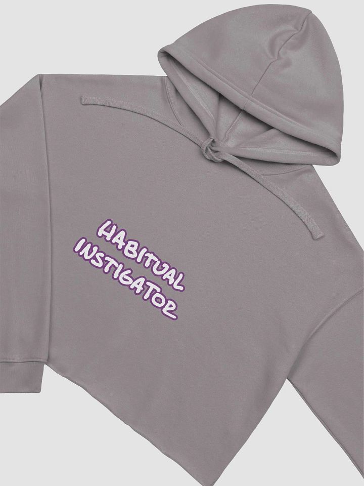 HABITUAL INSTIGATOR (lined design, #763D7D) fleece cropped hoodie product image (25)