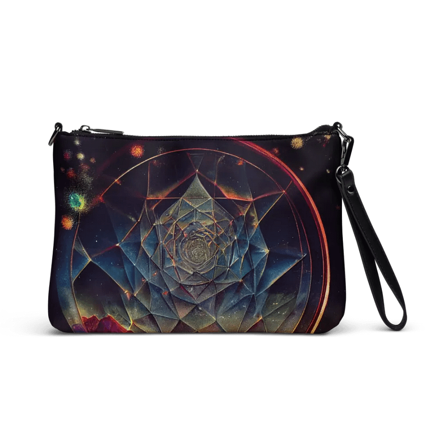 premium faux leather Cosmic Kaleidoscope Crossbody Bag product image (1)