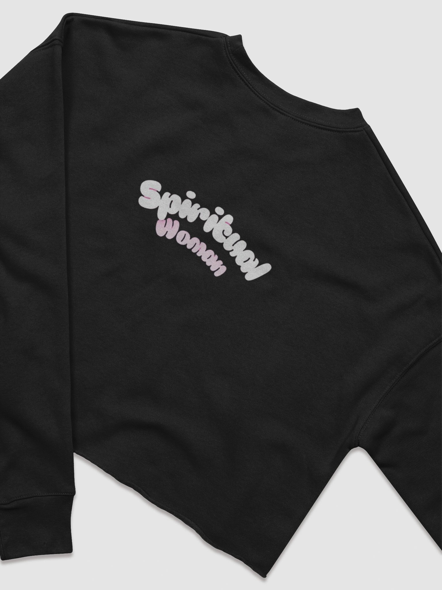 Spiritual Woman Fleece Crop Sweatshirt product image (4)