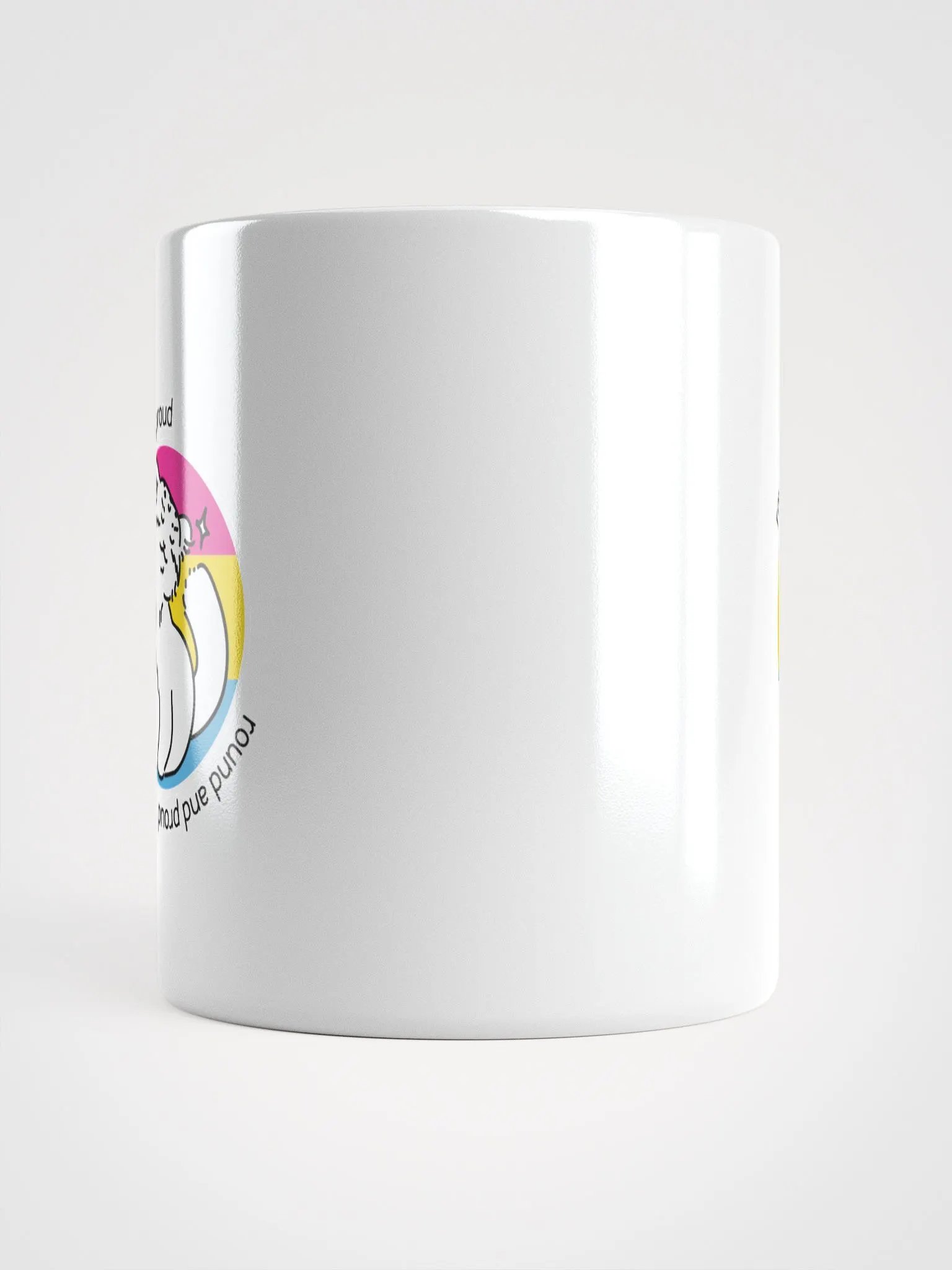 Round and Proud Manul Pansexual Version - White Mug product image (13)