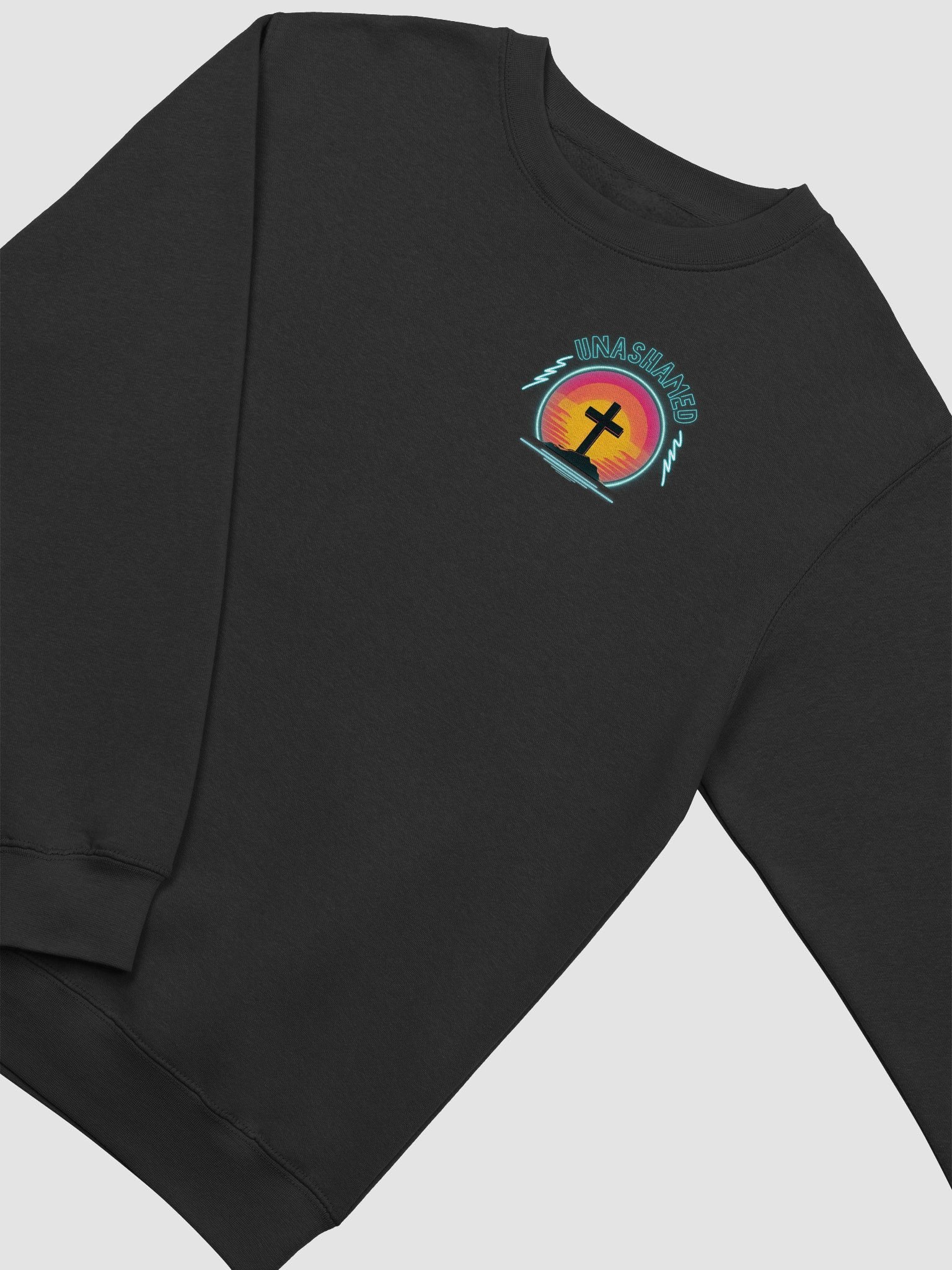 Unashamed Neon Cross Sweatshirt - Unisex Lane Seven fit, Unashamed Sleeve Print product image (3)