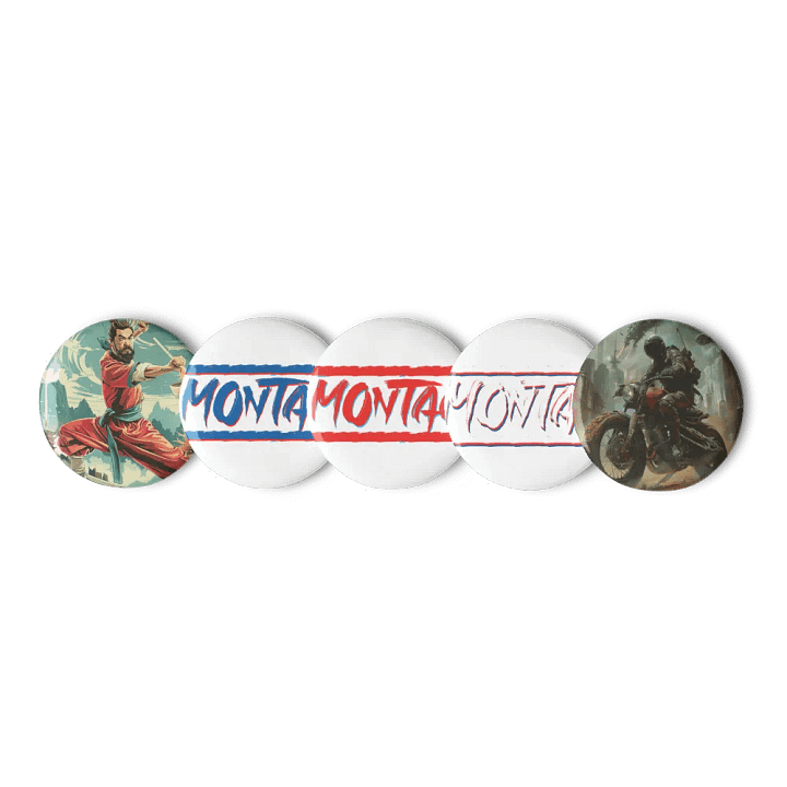 Montao Pin Badge Set product image (1)