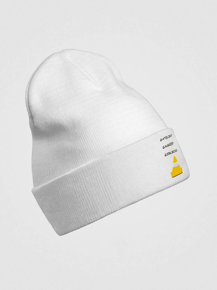 Gatelight, Gaskeep, Girlboss White Otto Beanie product image (4)