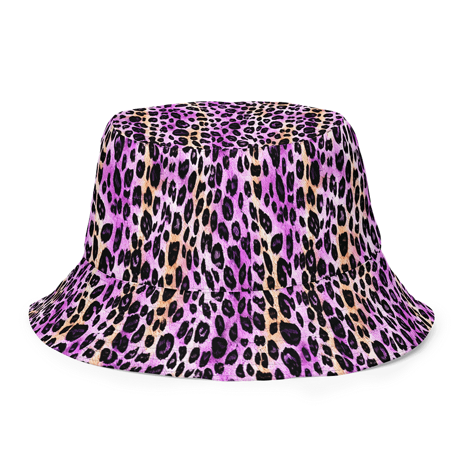 Purple Beige Leopard Hat product image (8)
