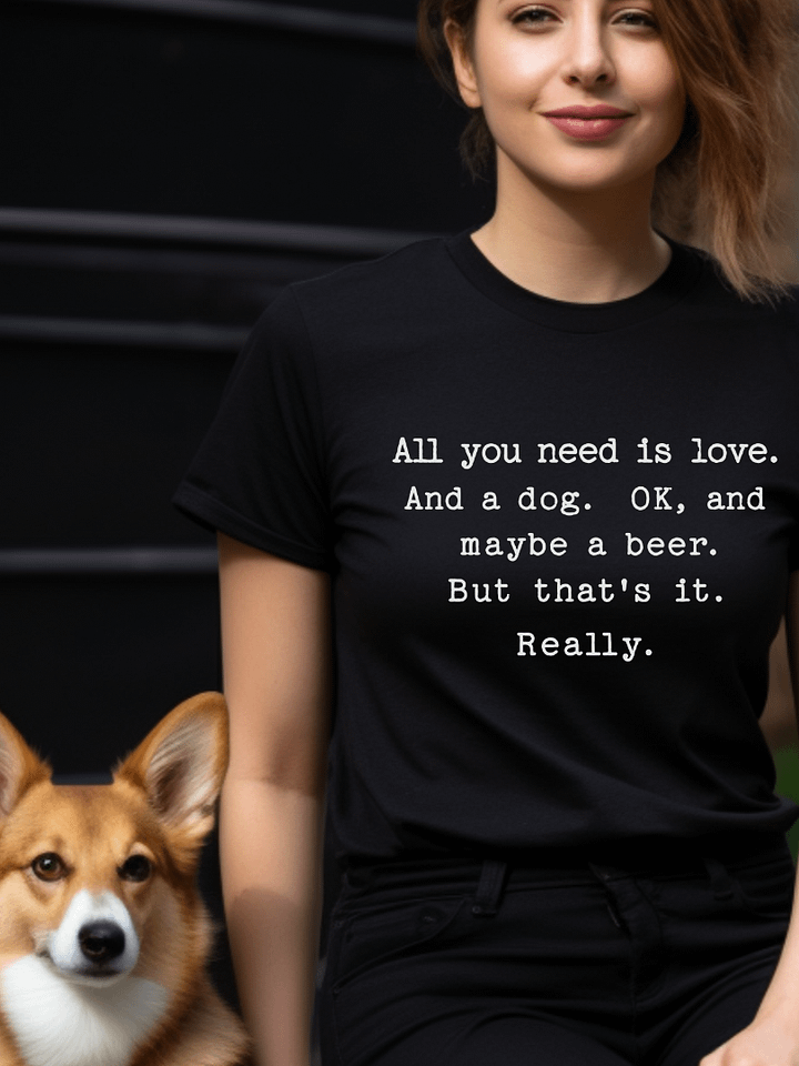 All You Need is Love. And a Dog Tee product image (1)
