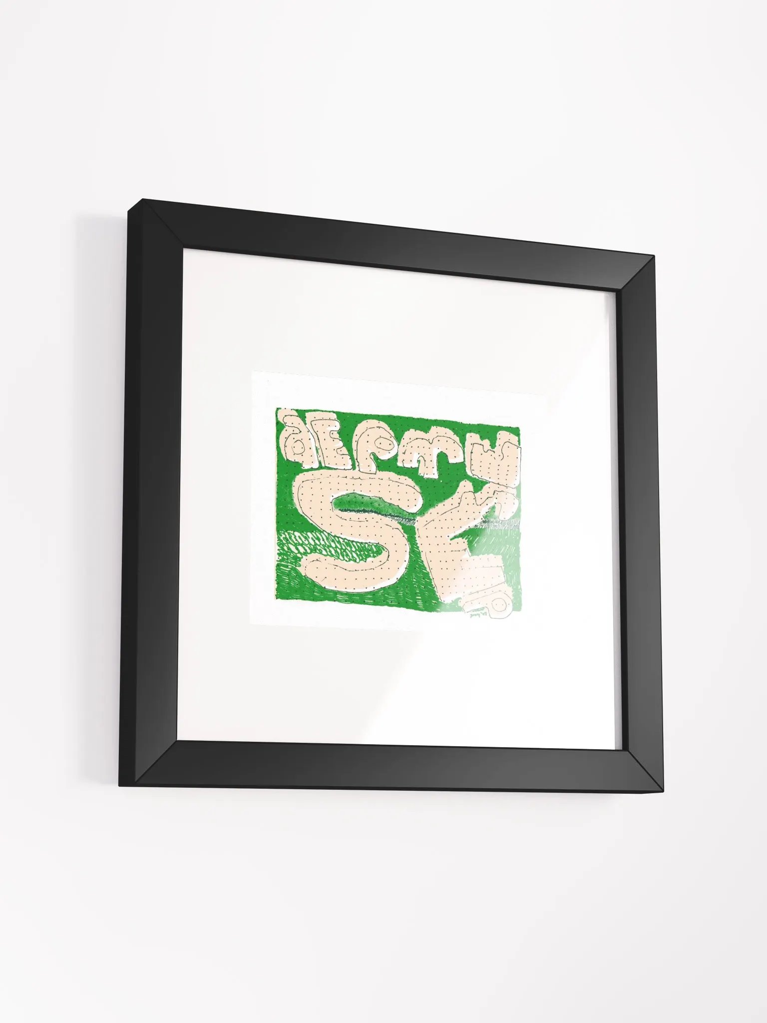 depressed Panel Card Print Framed product image (1)