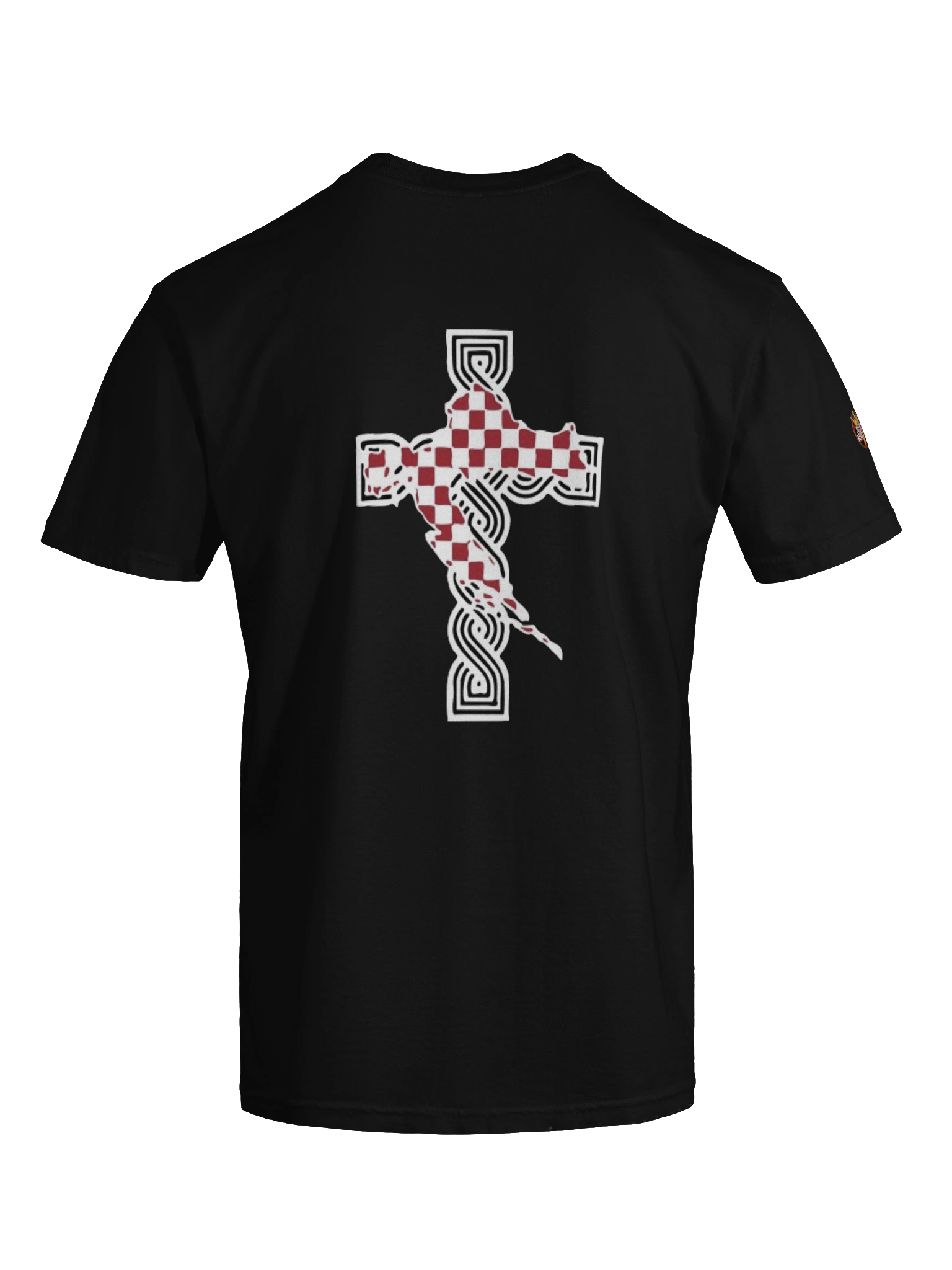 Checkered Flag Croatia Vukovar Helmet Illustration T-Shirt product image (17)