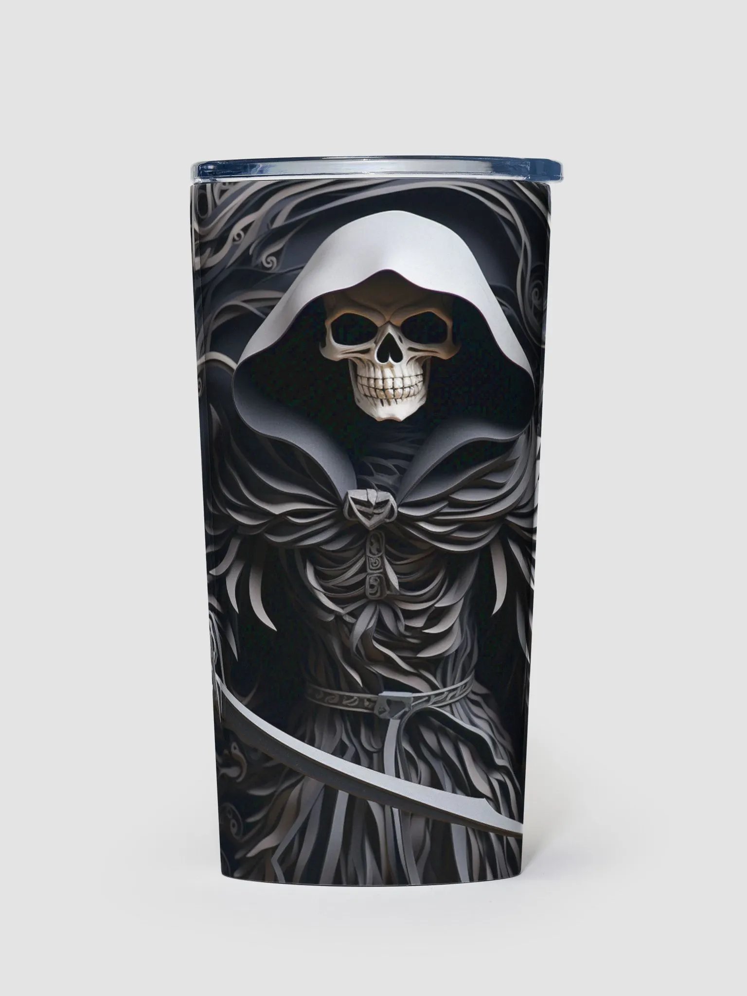 3D Grim Reaper Stainless Steel Mug – 20oz product image (1)