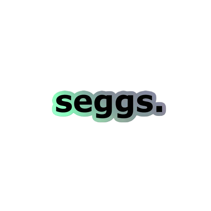 seggs. holographic sticker product image (2)