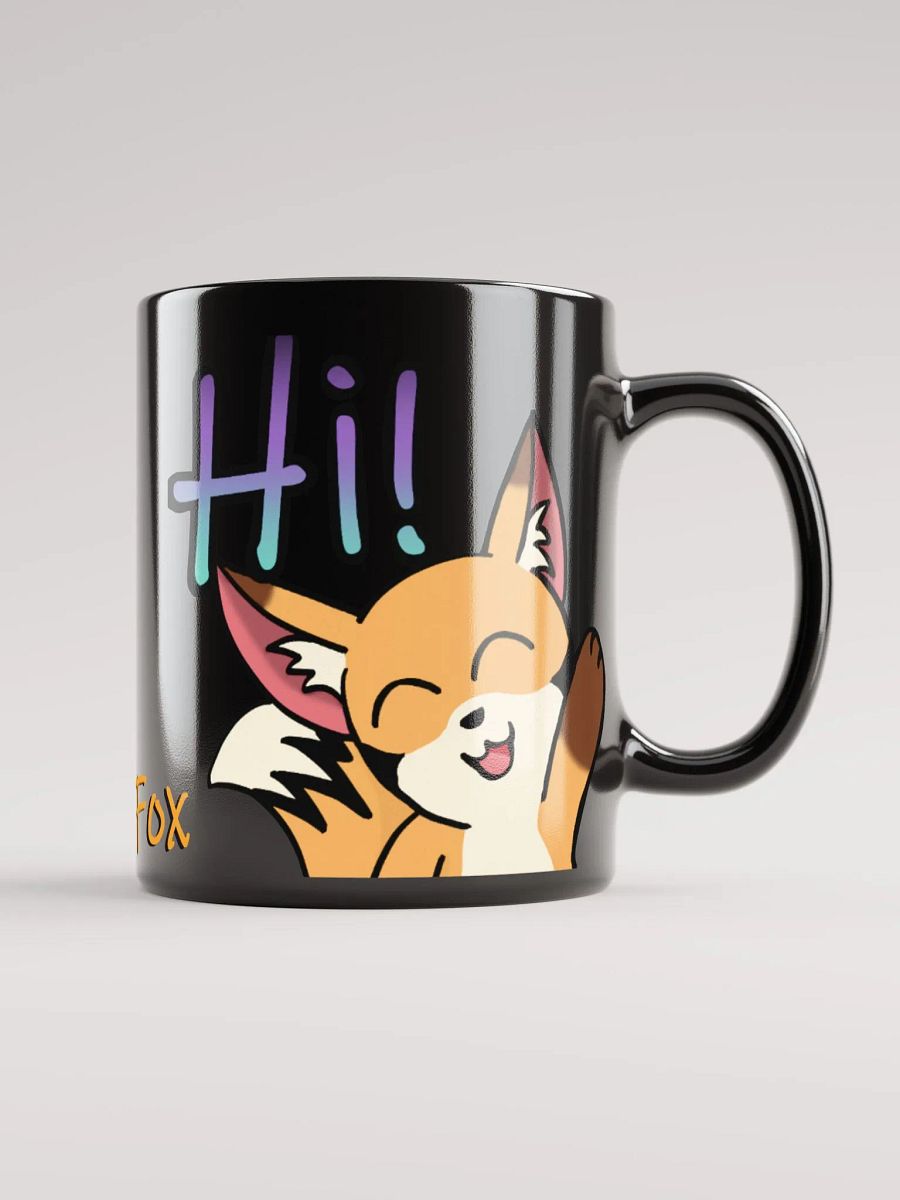 Hi! Black Glossy Mug product image (6)