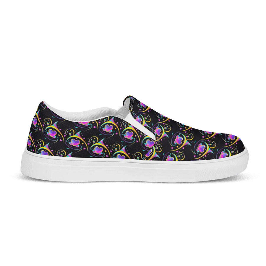 Valentines Heart All Over Print Slip On Shoes product image (9)