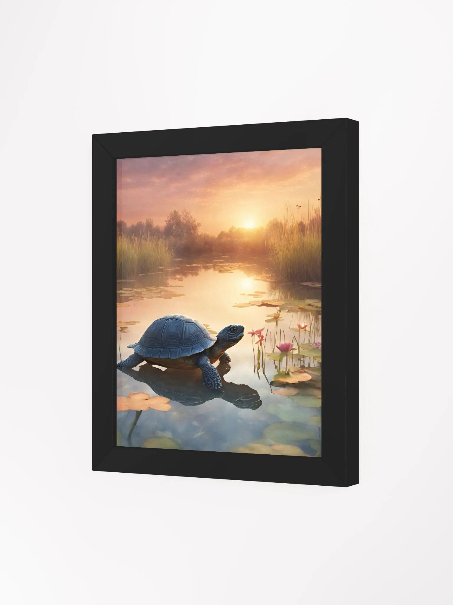 Tranquil Turtle Sunset Framed Poster product image (25)