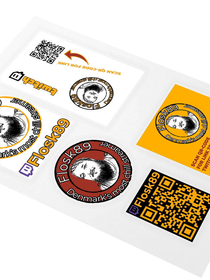 Sticker sheet with logo product image (2)