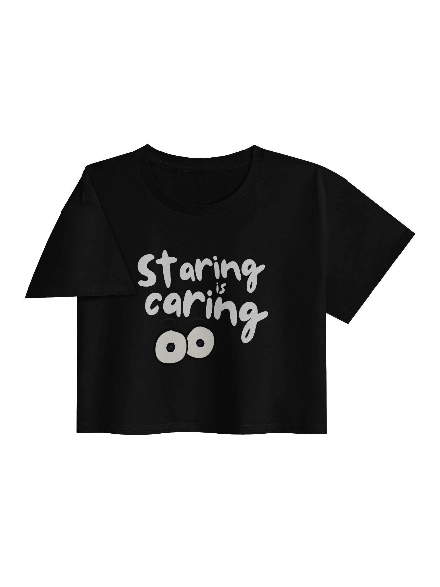 Staring is Caring Women's Cropped T-shirt product image (3)